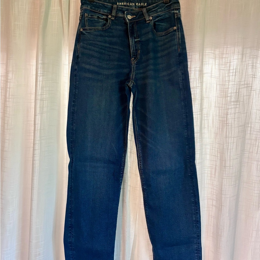 American Eagle Outfitters Mom Straight Jeans Tall XLong